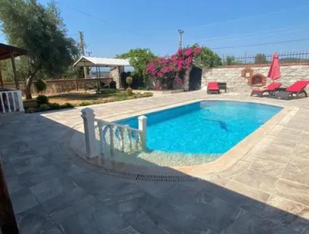 4 1 Villa With Pool For Sale In Aydin Didim Yesiltepe